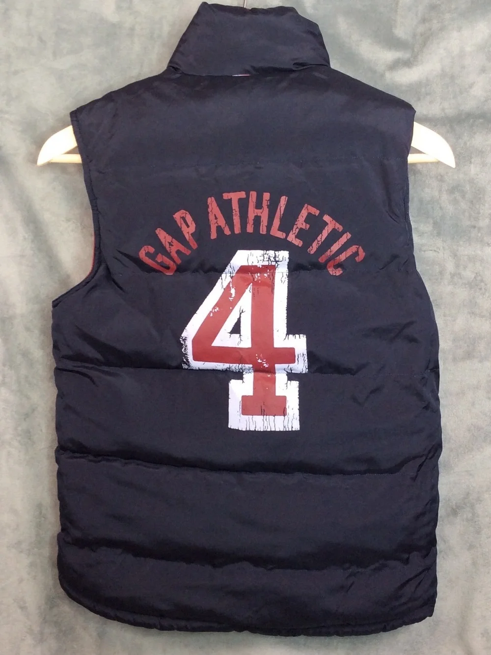 GAP kids reversible Red Quilted Puffer Vest size large 10-12